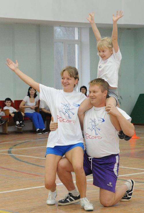 Победители соревнований - семья Молоковых