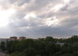 Вид на новый район из-за речки