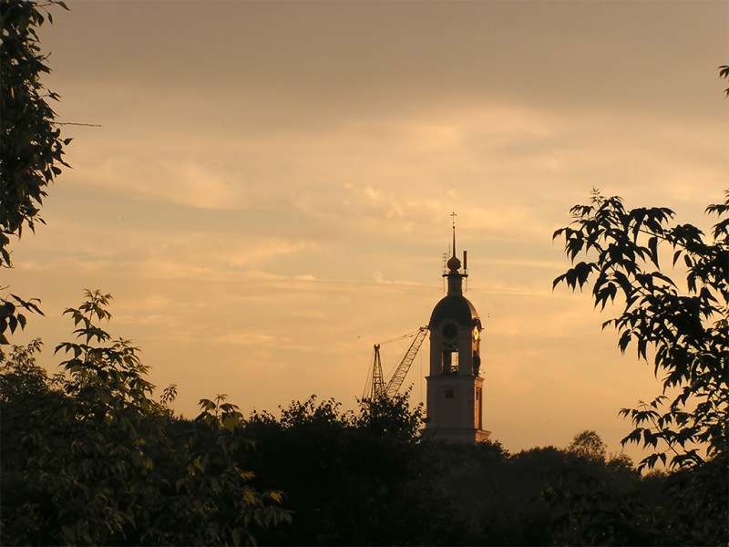 На закате