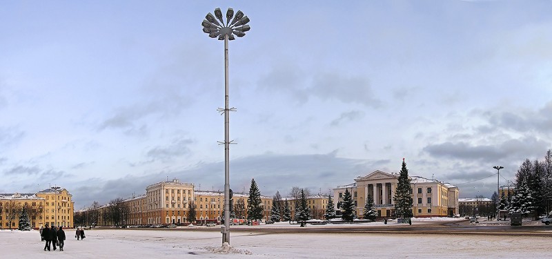 Площадь Ленина. 2004.12.26. Панорама
